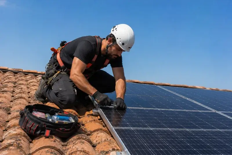 Maintenance et monitoring de panneaux solaires à Commensacq