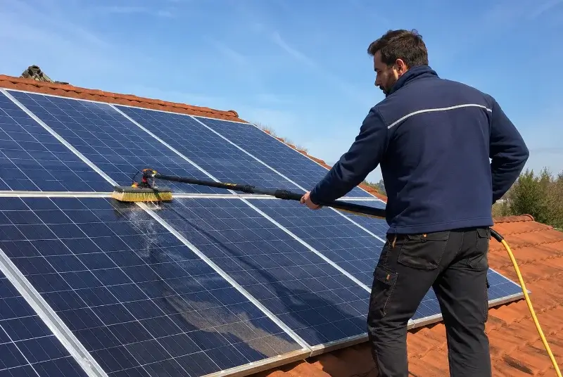 Nettoyage et entretien de panneaux solaires à Commensacq